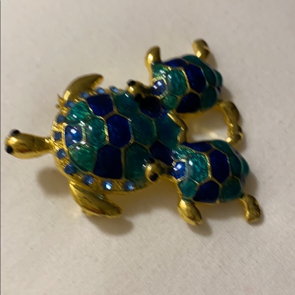 Turtle brooch - Picture 3 of 4